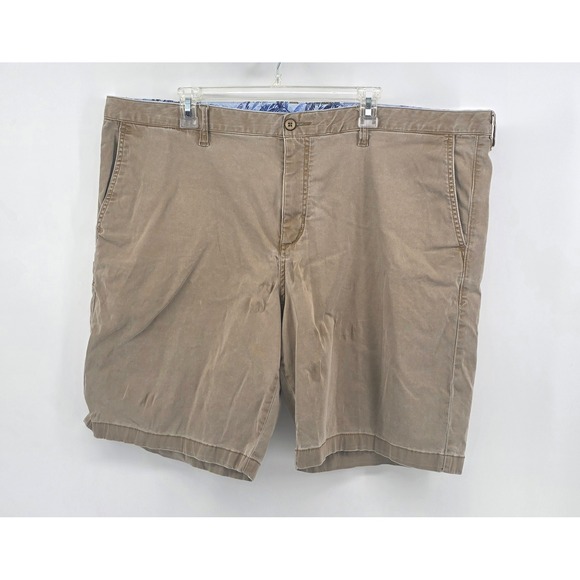 Tommy Bahama Other - Tommy Bahama Mens Shorts Size 42 Khaki Boracay Chino Cotton Blend Stretch Casual